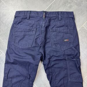 Ariat FR M4 Work Pants 35x32 Navy Flame Resistant Relaxed Boot Cut CAT 2